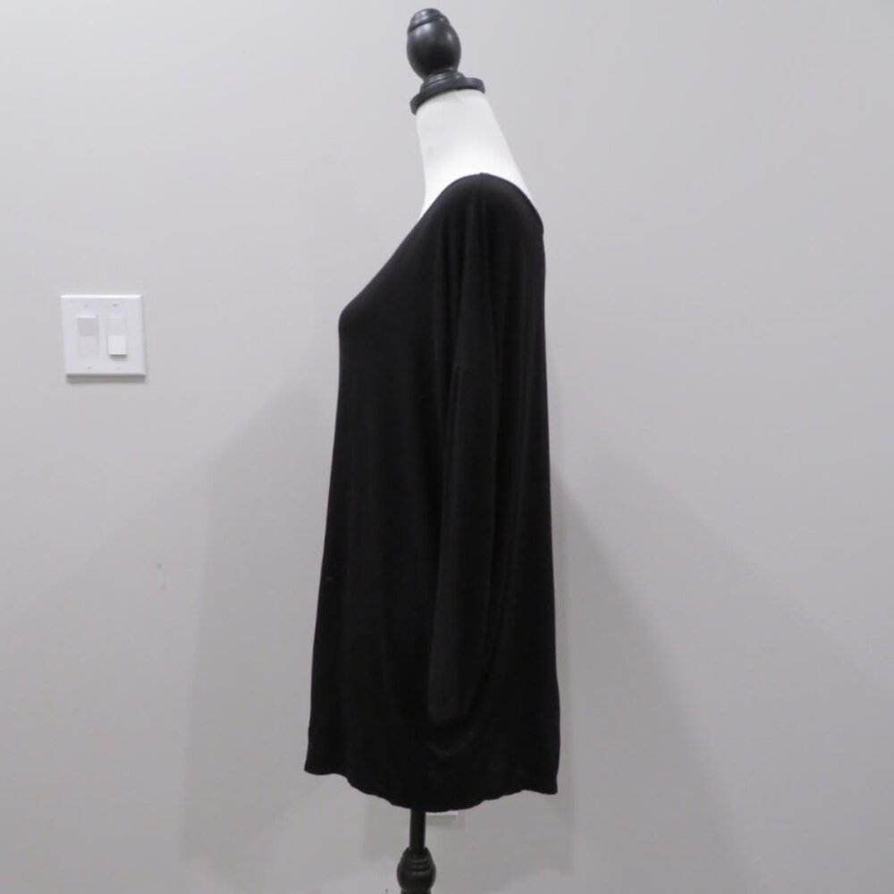 Lyss Loo Black Basic Boatneck Top - image 2